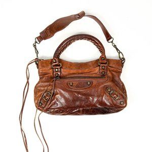 Balenciaga Brown Leather Small Classic City Bag